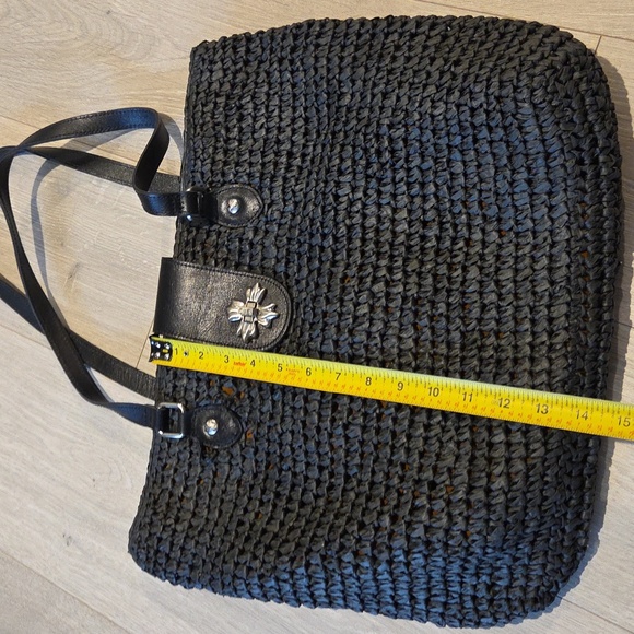 Patricia Nash Manarola Straw Tote in Black - Picture 9 of 10